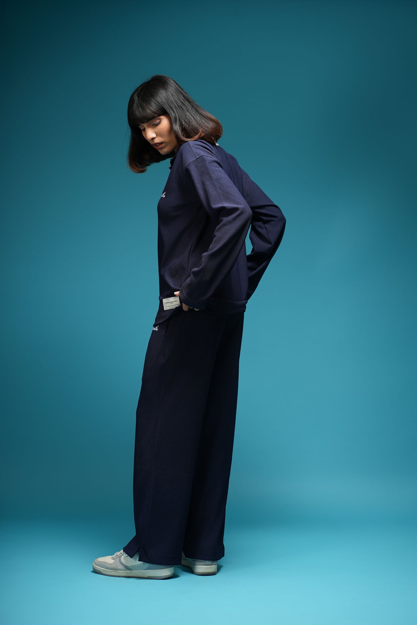 TBM CO-ORD SET NAVY BLUE