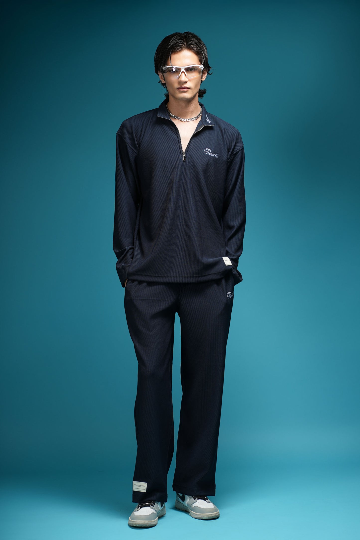 TBM CO-ORD SET NAVY BLUE