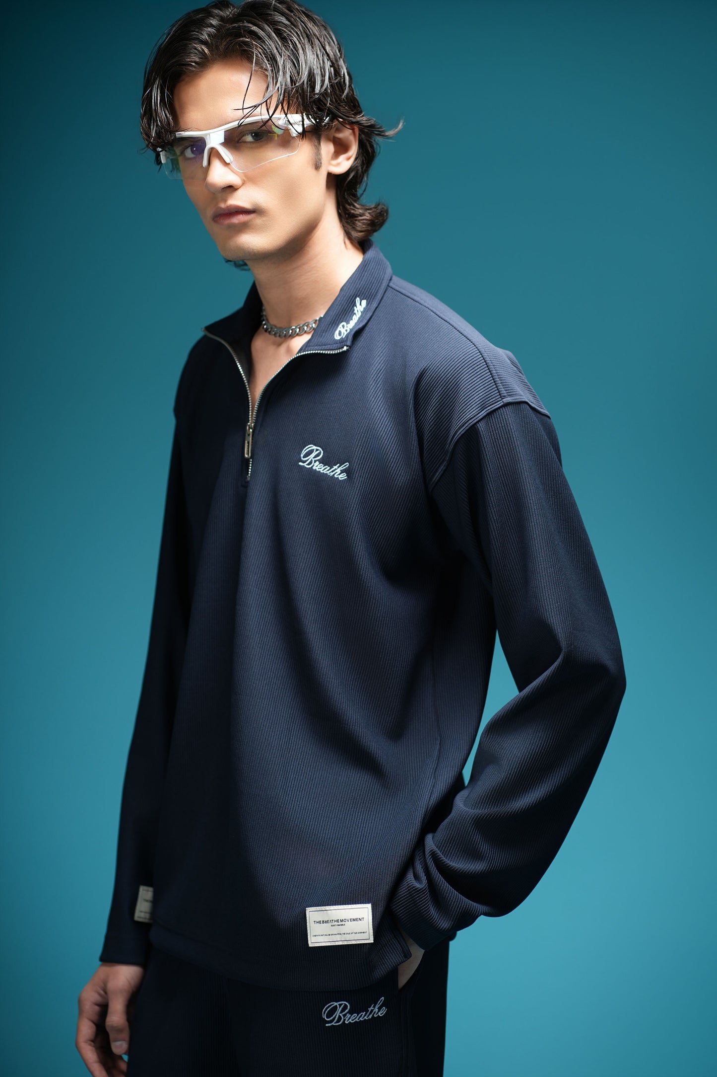 TBM CO-ORD SET NAVY BLUE