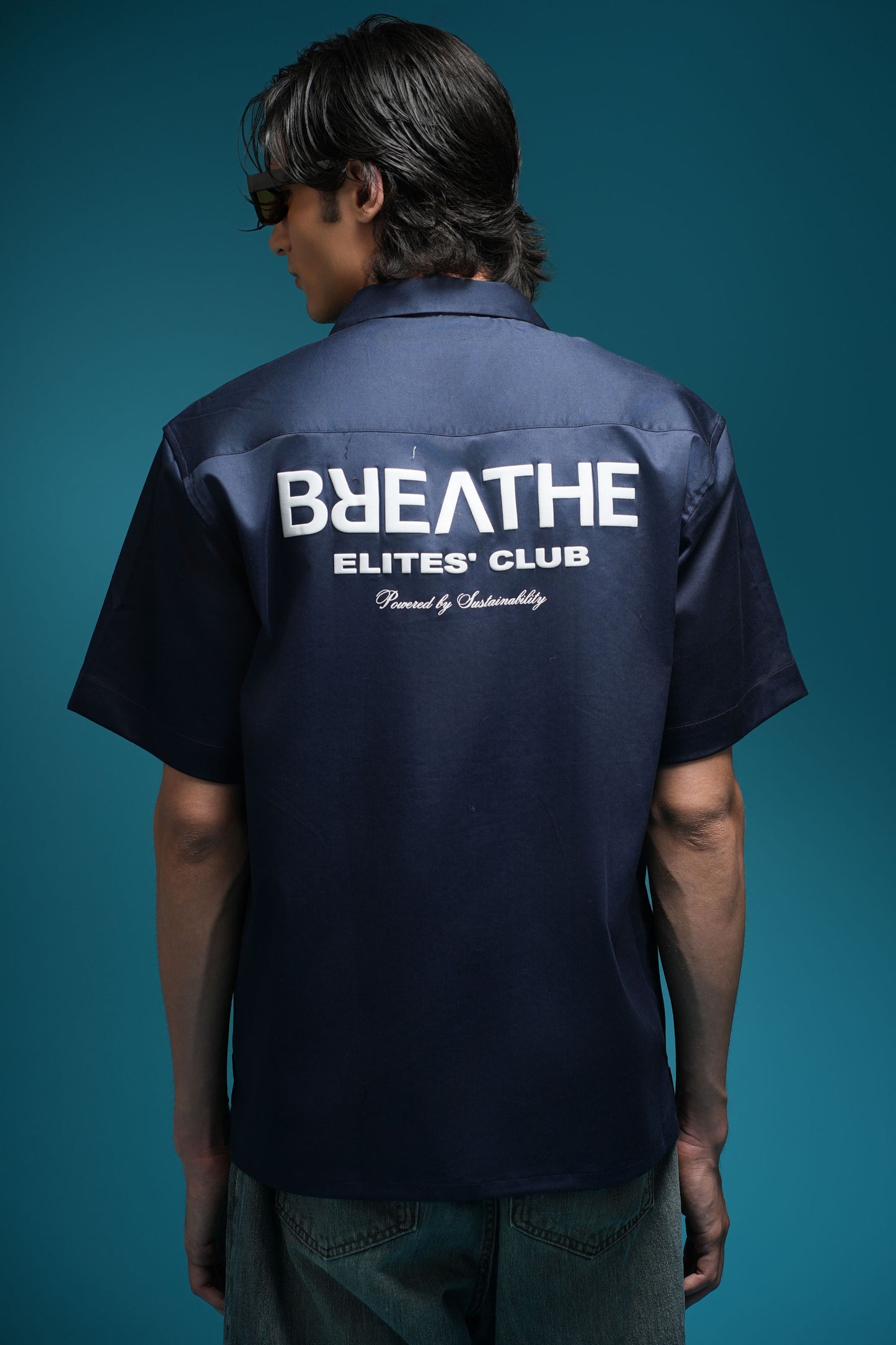 BOWLING SHIRT - NAVY BLUE