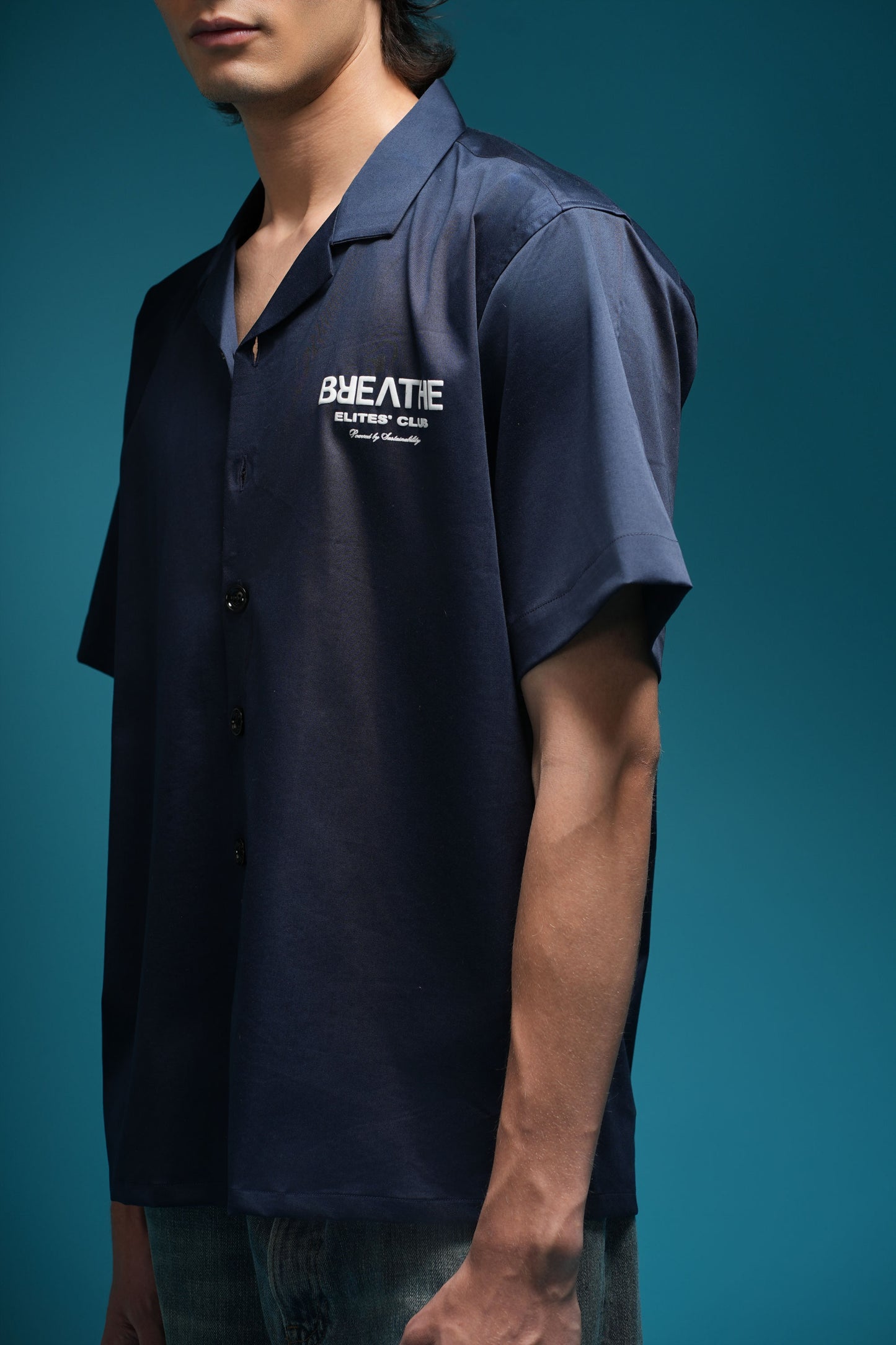 BOWLING SHIRT - NAVY BLUE