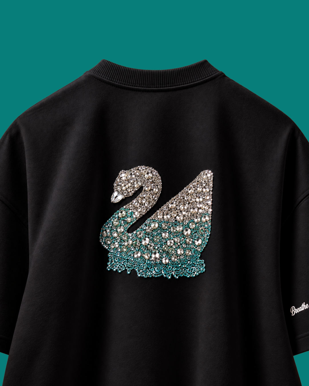 Black Crystal Swarovski T-shirt