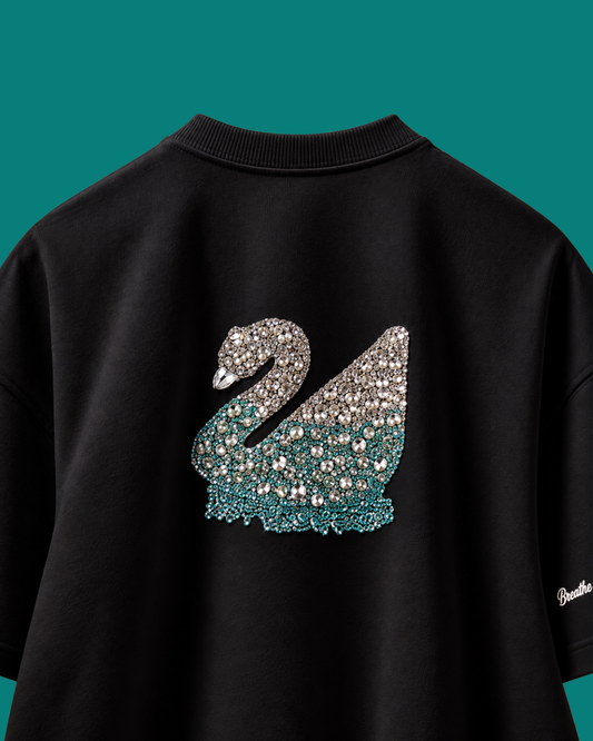 Black Crystal Swarovski T-shirt