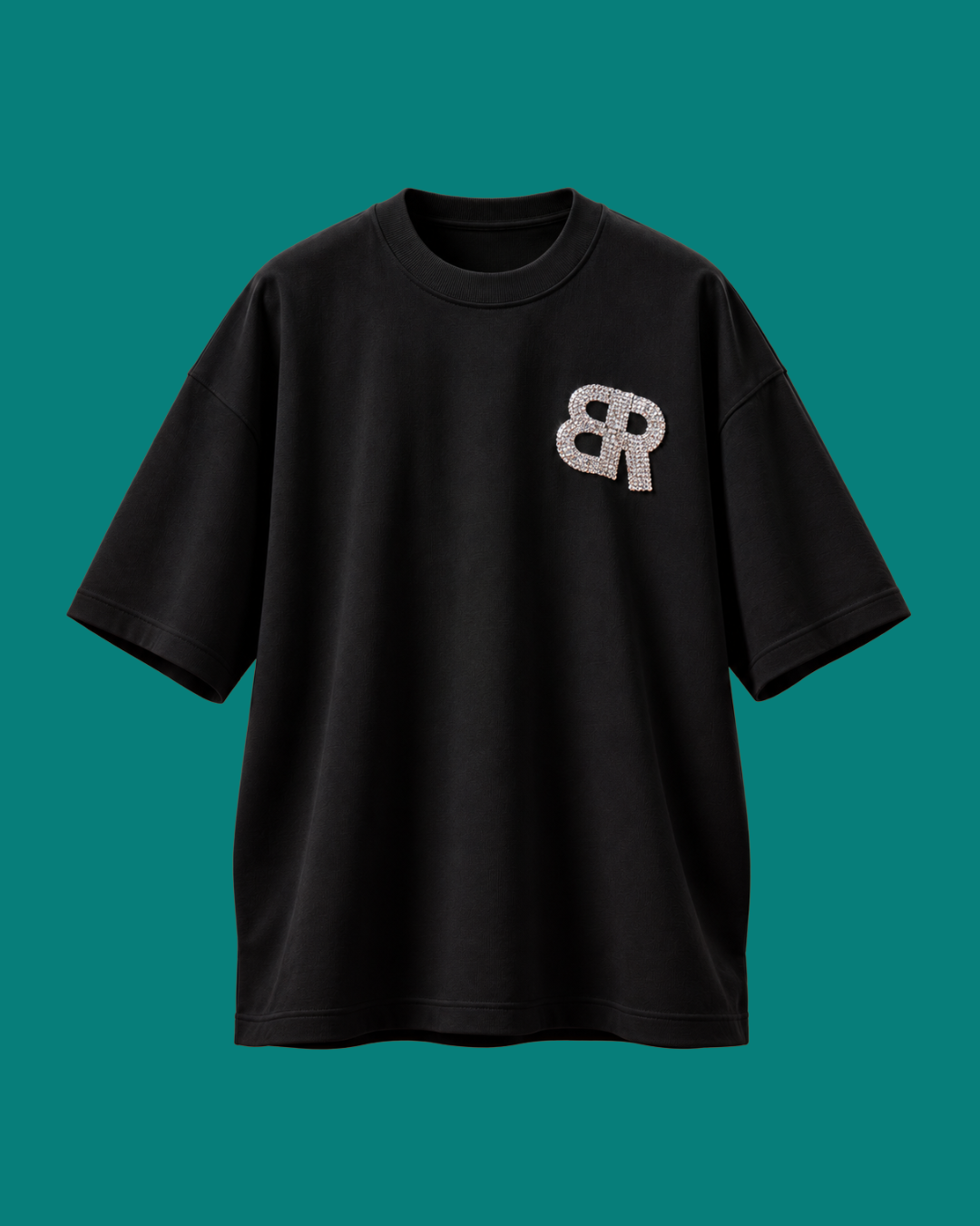 Black Crystal Swarovski T-shirt