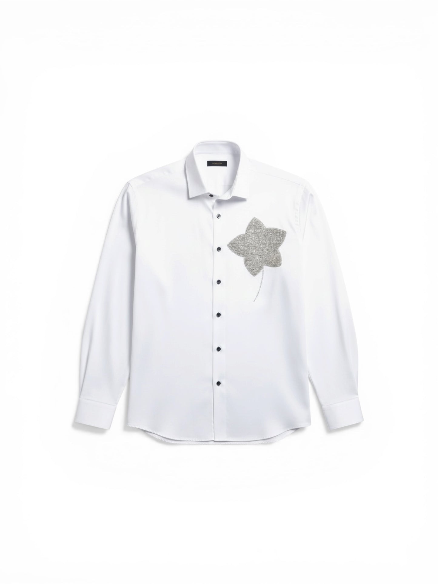 Crystal flower Lavender blue shirt