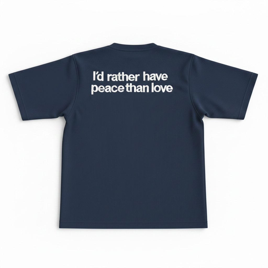 Navy blue Peace Oversized T-shirt ( Pre-order)