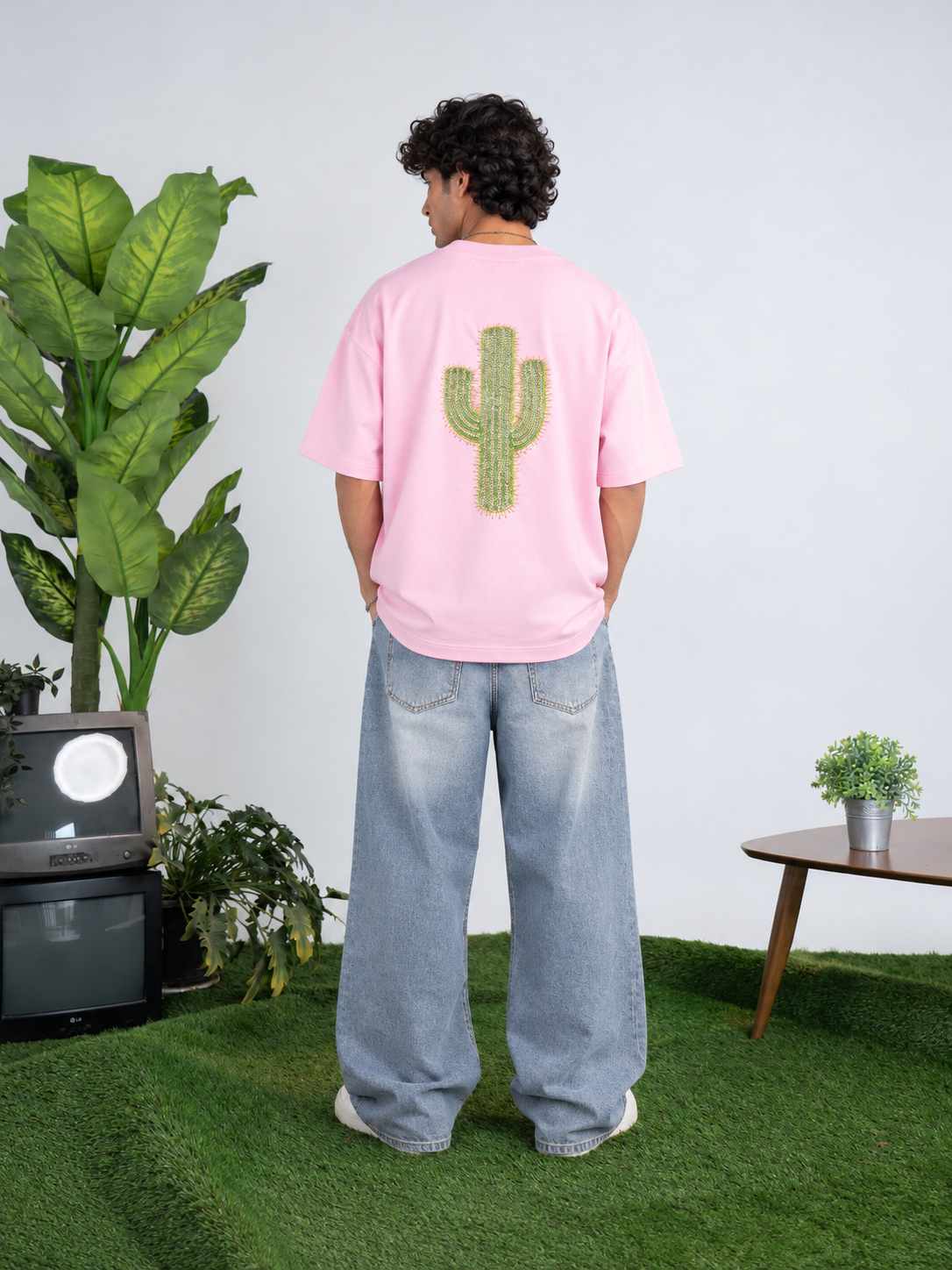 Blush Pink Iced Cactus T-shirt