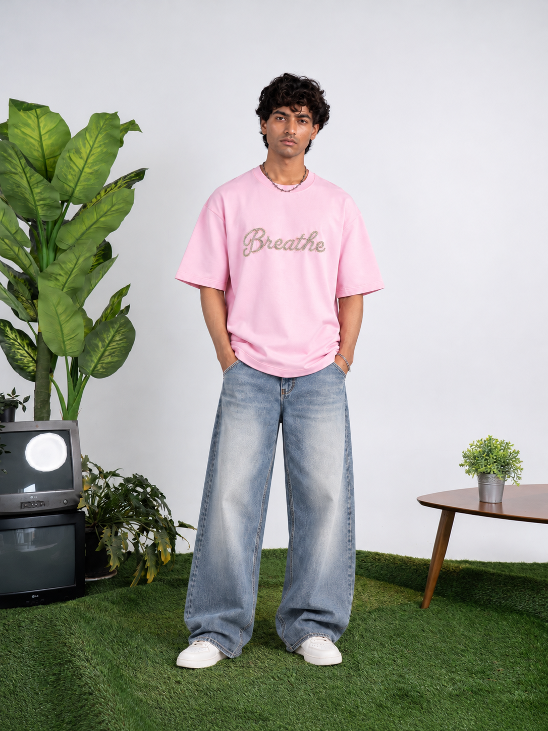 Blush Pink Iced Cactus T-shirt