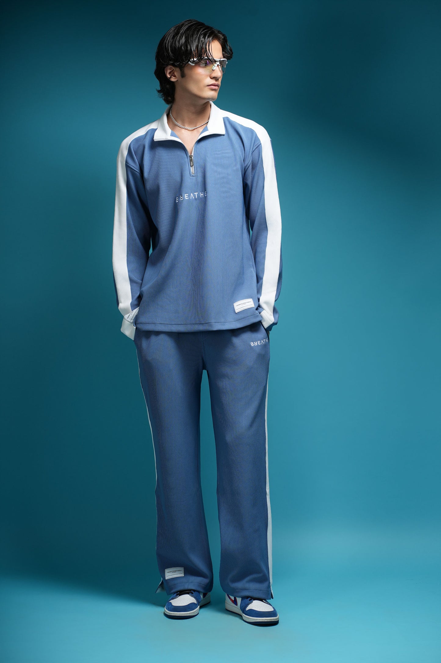 TWO SHADES OF SAHARA ICE BLUE CORD SET