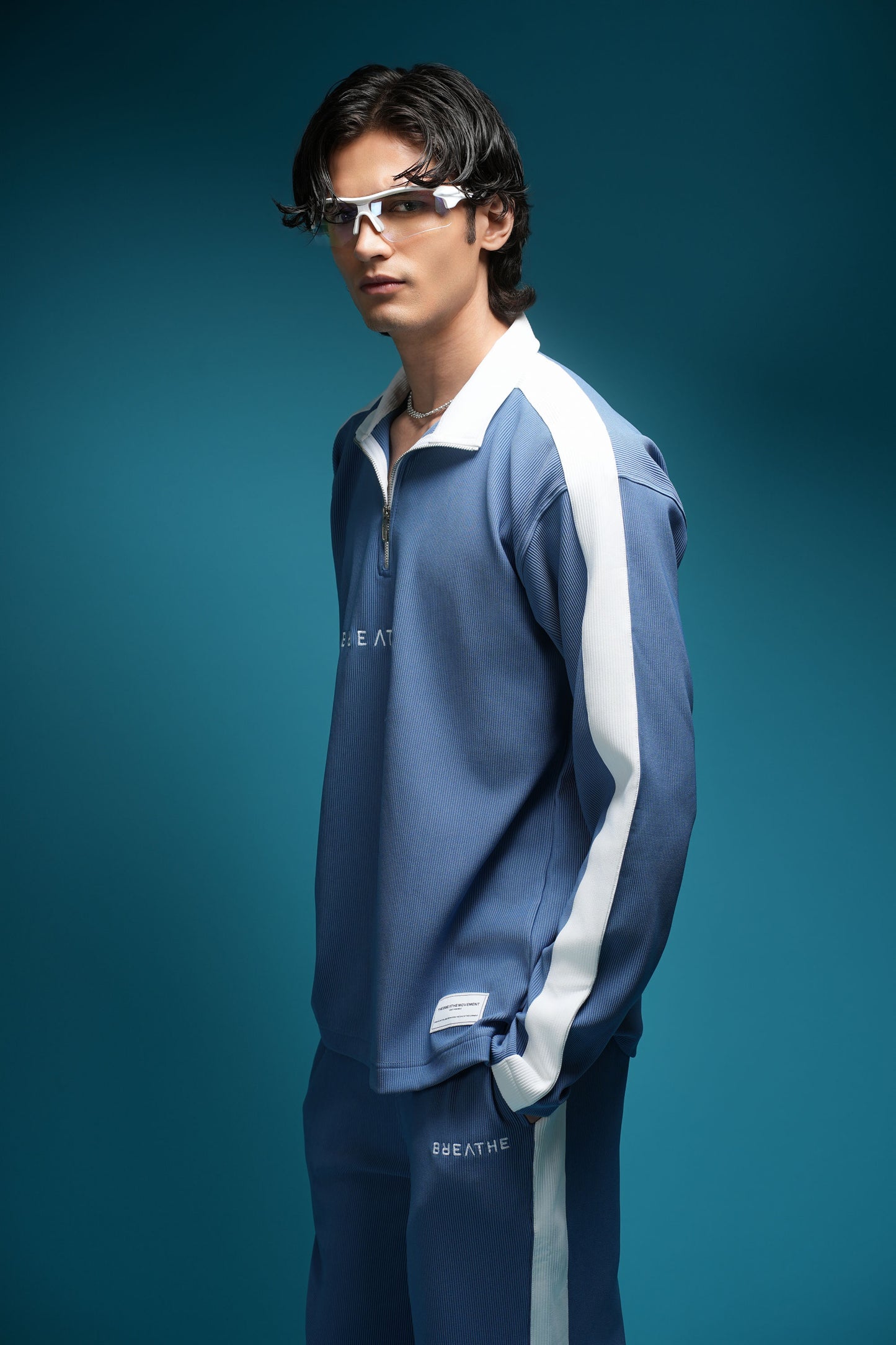 TWO SHADES OF SAHARA ICE BLUE CORD SET