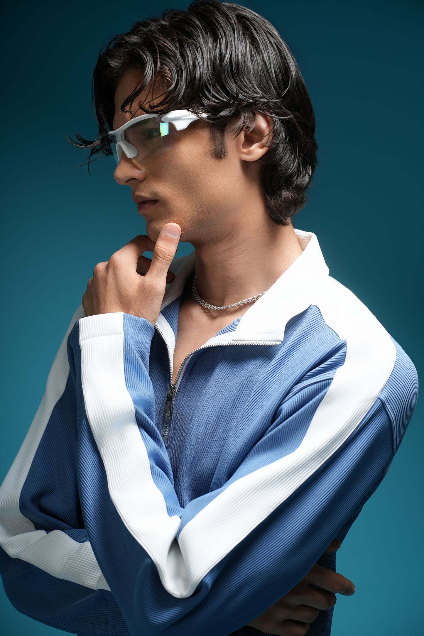 TWO SHADES OF SAHARA ICE BLUE CORD SET