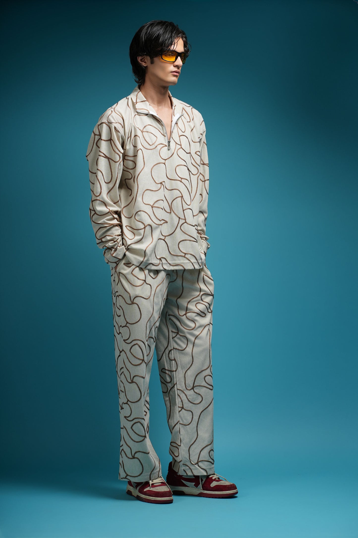DESERT THREAD (CHAIN-STITCHED EDITION-  IVORY SMOKE
