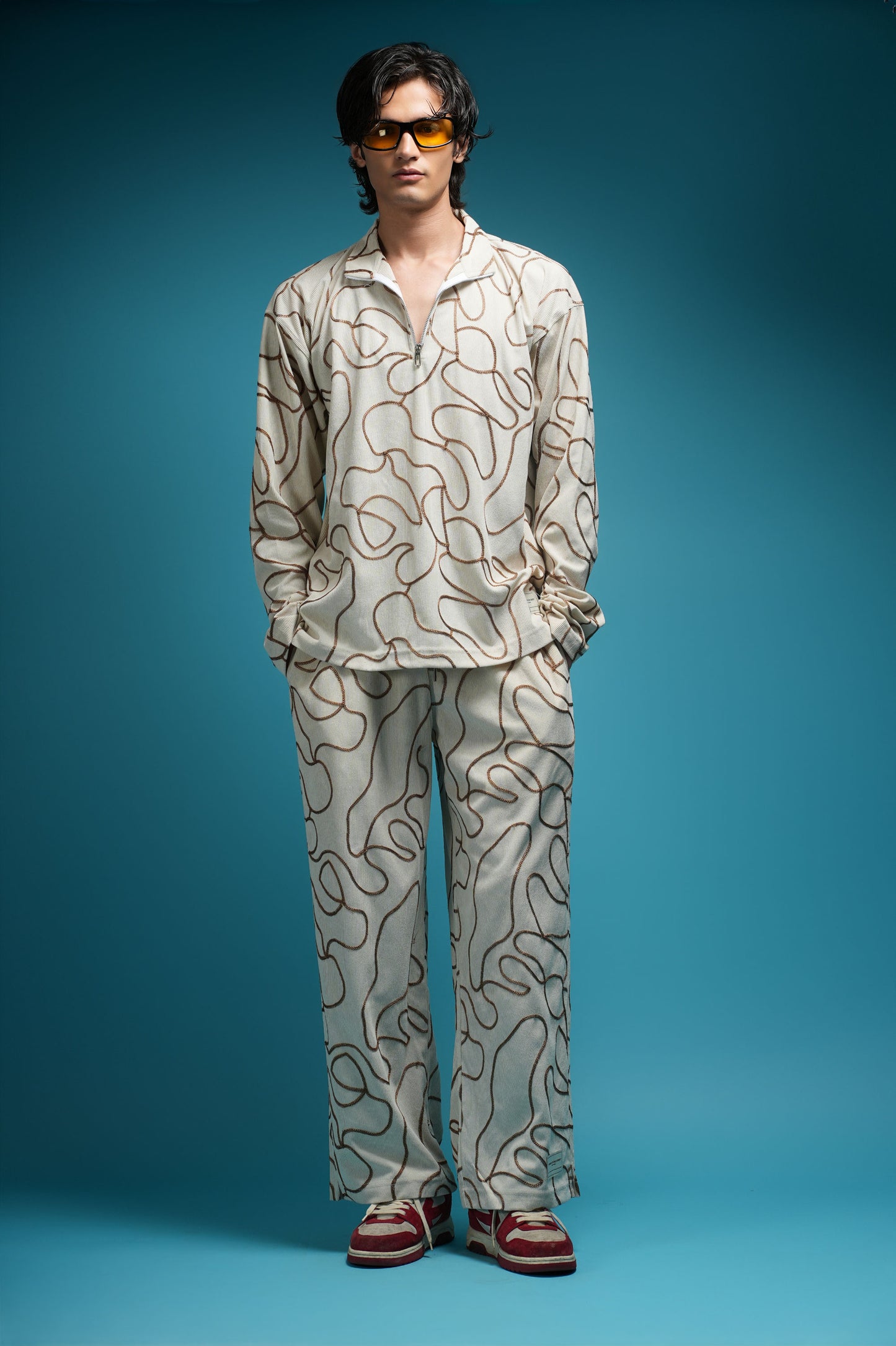 DESERT THREAD (CHAIN-STITCHED EDITION-  IVORY SMOKE