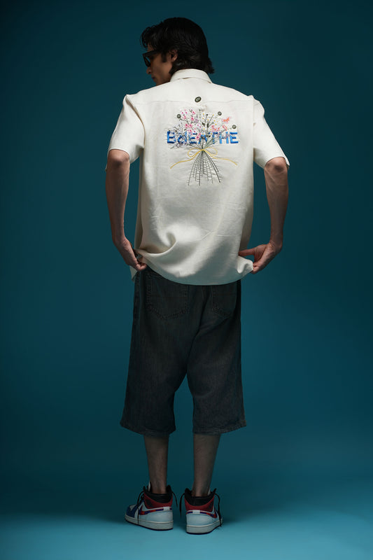 Bouquet Affair- Kissed by Flowers Linen Shirt