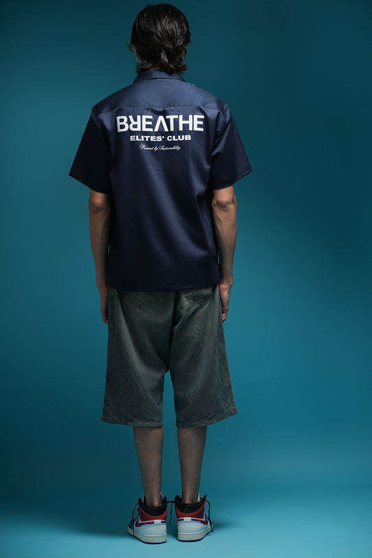 BOWLING SHIRT - NAVY BLUE
