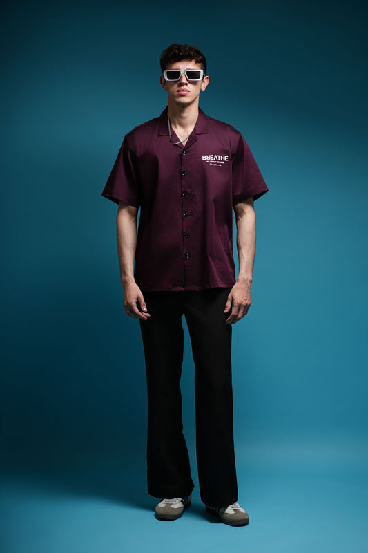 BOWLING SHIRT - PLUM