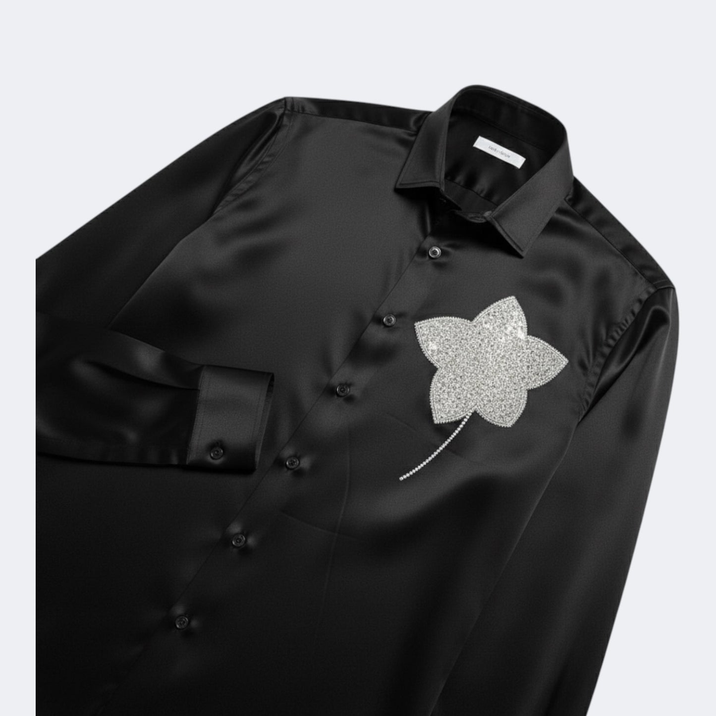 Crystal Flower Black shirt