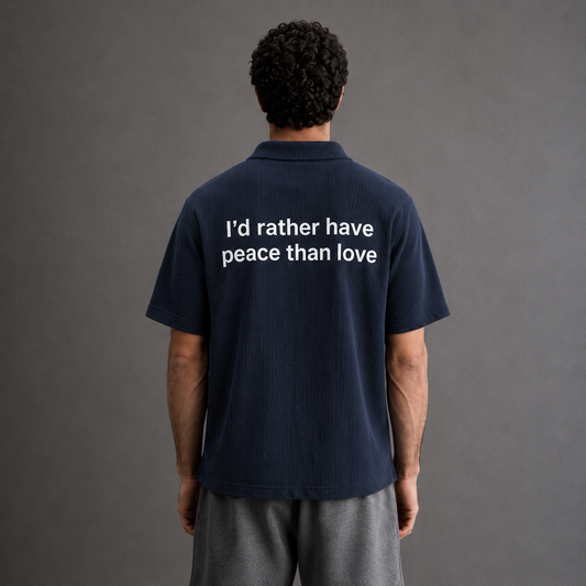 Navy blue Peace Oversized T-shirt ( Pre-order)