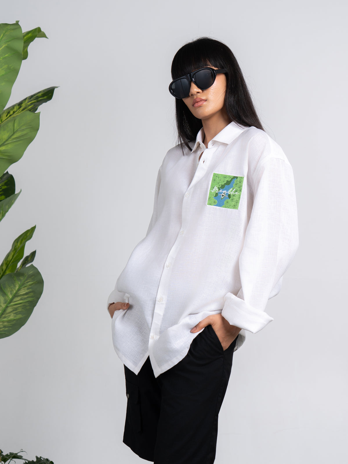 Lost In Water-Rower Embroidered shirt (Pre-order)
