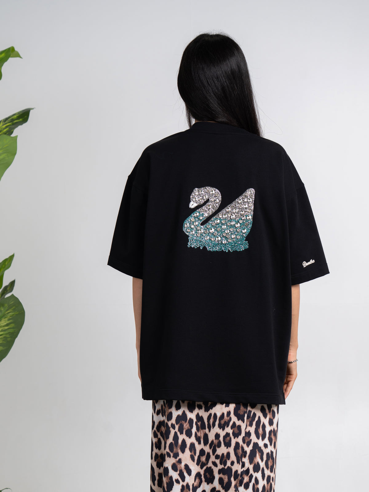Black Crystal Swarovski T-shirt