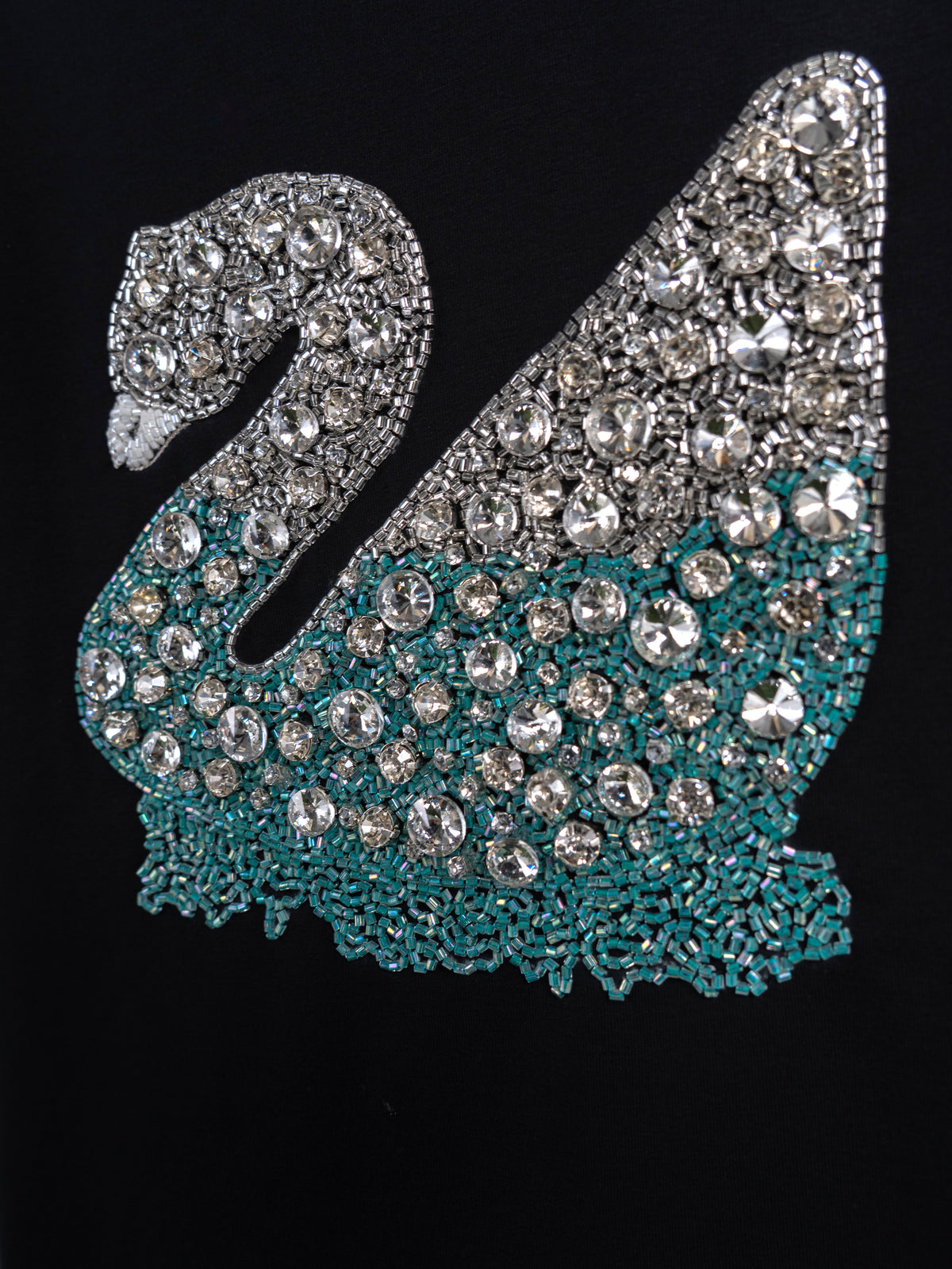 Black Crystal Swarovski T-shirt